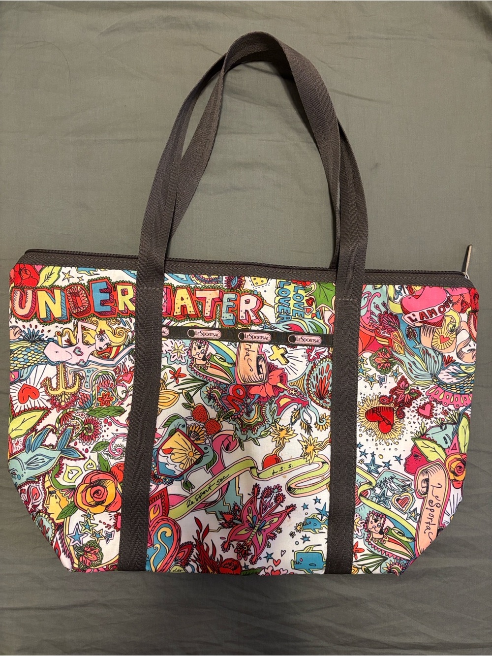 Lesportsac Multicolor Graphic Print Tote Bag - Picture 3 of 7